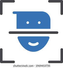 icono de color de glifo vectorial de exploración
