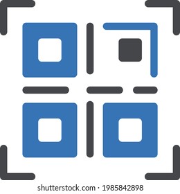 scan vector glyph color icon