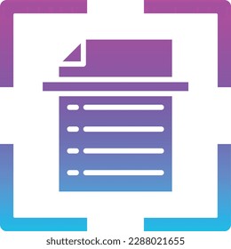 Scan vector icon. Can be used for printing, mobile and web applications.