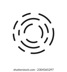 Scan vector icon. Fingerprint vector icon. Finger print flat sign design. Linear thumbprint sign. Illustration of authentication symbol. UX UI