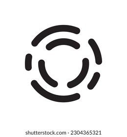 Scan vector icon. Fingerprint vector icon. Finger print flat sign design. Linear thumbprint sign. Illustration of authentication symbol. UX UI