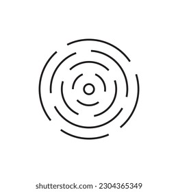 Scan vector icon. Fingerprint vector icon. Finger print flat sign design. Linear thumbprint sign. Illustration of authentication symbol. UX UI