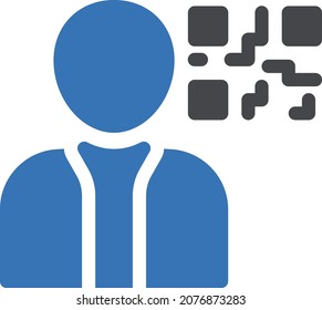 Scan-Vektorgrafik einzeln auf transparentem Hintergrund . glyph-Vektorsymbole für Konzept- oder Web-Grafiken.