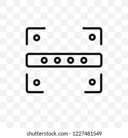Scan vector linear icon isolated on transparent background, Scan transparency concept can be used for web and mobile