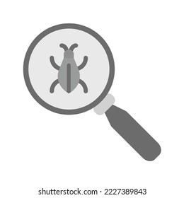 Scan Virus icon vector image. Can also be used for Cyber Security. Suitable for mobile apps, web apps and print media.