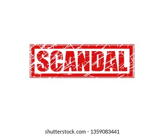 Scandal red stamp