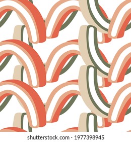Scandi abstract print with hand drawn pink jelly candy ornament. Isolated sweet childish backdrop. Decorative backdrop for fabric design, textile print, wrapping, cover. Vector illustration.