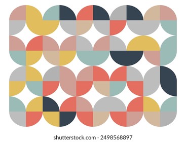 Scandi style retro abstract background design