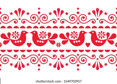 Scandi style textile design or frame background with birds, swirls and flowers. 
Scandi style textile design or frame background with birds, swirls and flowers
