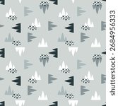 Scandinavian abstract seamless pattern, pastel organic shapes. Minimalist modern background.