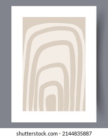Impresión vectorial abstracta escandinava. Fondo de arte de pared abstracto minimalista para impresión. Estilo vectorial escandinavo.
