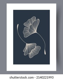 Conjunto de impresión vectorial abstracta escandinava. Fondo de arte de pared abstracto minimalista para impresión. Estilo vectorial escandinavo.