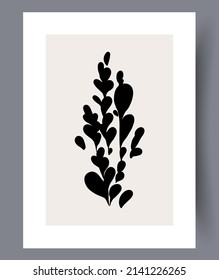 Scandinavian abstract vector print set. Minimalistic abstract wall art background for print. Scandinavian vector style.