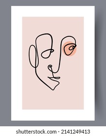 Skandinavische abstrakte Vektorgrafik-Set. Minimalistische abstrakte Wandkunst Hintergrund für Druck. Skandinavischer Vektorstil.