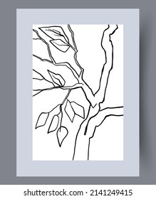 Conjunto de impresión vectorial abstracta escandinava. Fondo de arte de pared abstracto minimalista para impresión. Estilo vectorial escandinavo.
