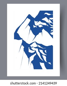 Scandinavian abstract vector print set. Minimalistic abstract wall art background for print. Scandinavian vector style.