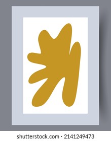 Conjunto de impresión vectorial abstracta escandinava. Fondo de arte de pared abstracto minimalista para impresión. Estilo vectorial escandinavo.
