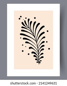 Skandinavische abstrakte Vektorgrafik-Set. Minimalistische abstrakte Wandkunst Hintergrund für Druck. Skandinavischer Vektorstil.