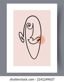 Conjunto de impresión vectorial abstracta escandinava. Fondo de arte de pared abstracto minimalista para impresión. Estilo vectorial escandinavo.