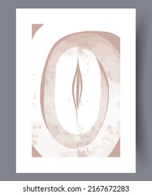 Scandinavian abstract wall art. Minimalistic art vector poster. Hand drawn minimalism design for interior. Printable bundle. Vector illustration. 