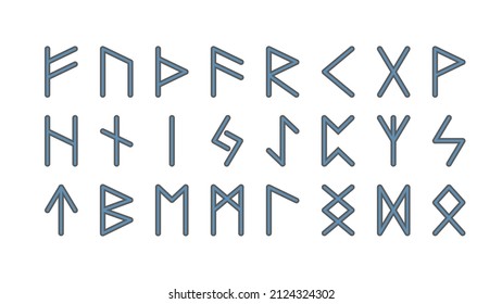 Scandinavian Alphabetic Runes. Elder Futhark