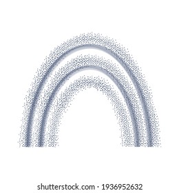 Scandinavian arch. Neutral Boho Rainbow. Vector Illustration as Card, Invitation, Poster.