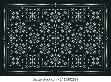 scandinavian art metallic monochrome art deco minimalist  linear minimal geometric vector frame,flower, border, label for your logo, badge or crest for club, bar, cafe, nordic art