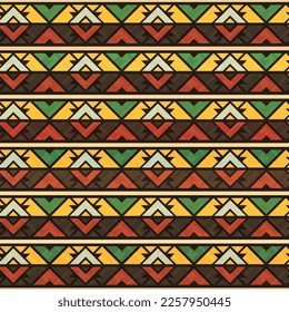 Scandinavian border vector seamless pattern