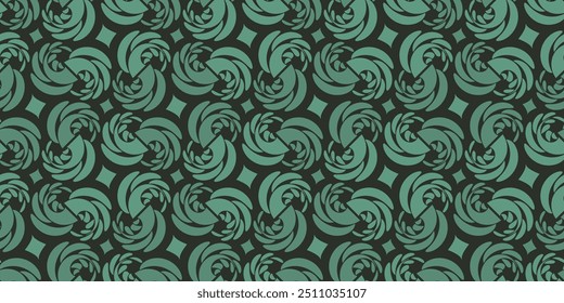 Scandinavian botanical illustration background. Seamless pattern.Vector. 