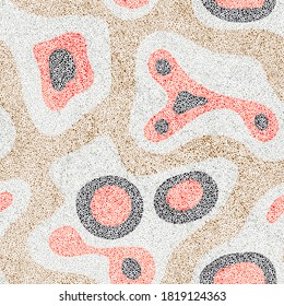 Scandinavian carpet seamless pattern. Simple background in patchwork style. Vector illustration.