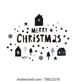 scandinavian christmas print