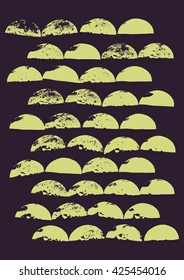 Scandinavian concept design. Hand drawn ink poster for fashion fabric print, wrapping paper, postcards, wedding and birthday invitations.