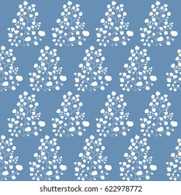 Scandinavian design pattern. Nature background.