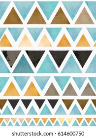 scandinavian design triangles seamless pattern vector background.
