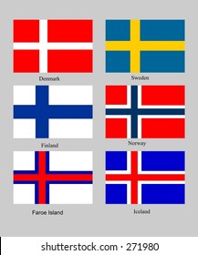 Scandinavian flags