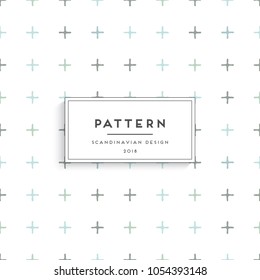 Scandinavian floral seamless pattern