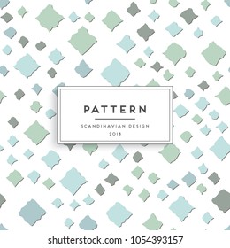 Scandinavian floral seamless pattern