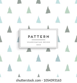 Scandinavian floral seamless pattern