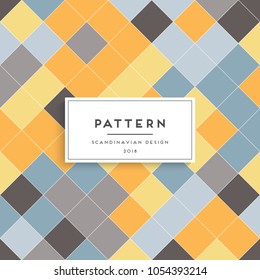 Scandinavian floral seamless pattern