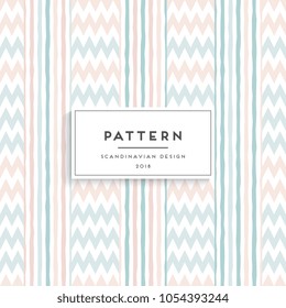 Scandinavian floral seamless pattern