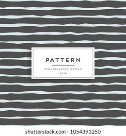 Scandinavian floral seamless pattern