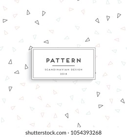 Scandinavian floral seamless pattern