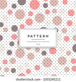 Scandinavian floral seamless pattern