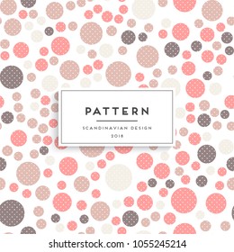 Scandinavian floral seamless pattern