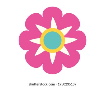 Flores escandinavas.  Ilustración del vector.