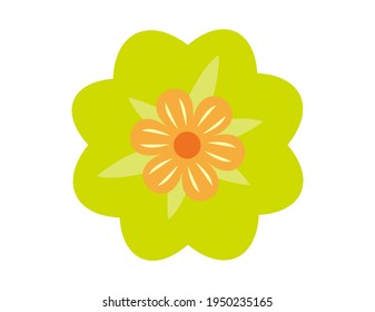 Scandinavian flowers .  Vector illustration .