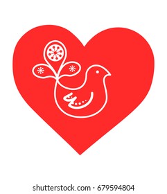 Scandinavian Folk art vector