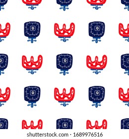 Scandinavian folk art.background of flowers.seamless pattern. Norwegian flower ornament in vector. Flat-style illustration on a white background.for wrapping, Wallpaper, fabric, tableware design.