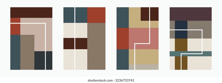 Scandinavian Geometric Poster Wall Decor. Printable Geometric Art Wall Decoration