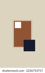 Scandinavian Geometric Poster Wall Decor. Printable Geometric Art Wall Decoration